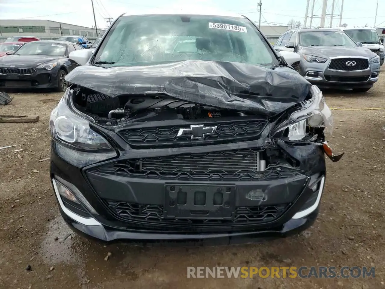 5 fotografías del automóvil dañado KL8CD6SA9NC039534 CHEVROLET SPARK 2022