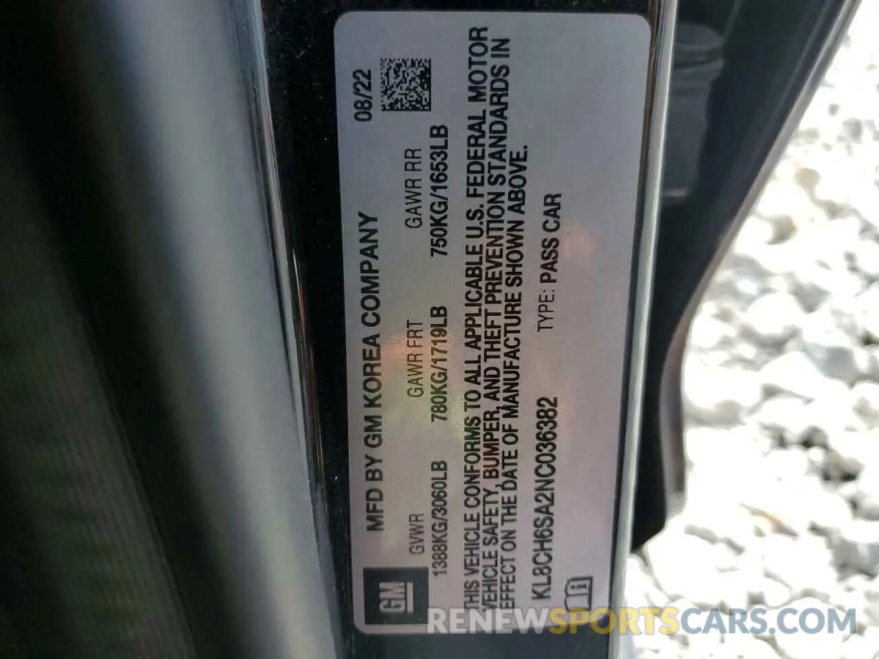 12 fotografías del automóvil dañado KL8CH6SA2NC036382 CHEVROLET SPARK 2022