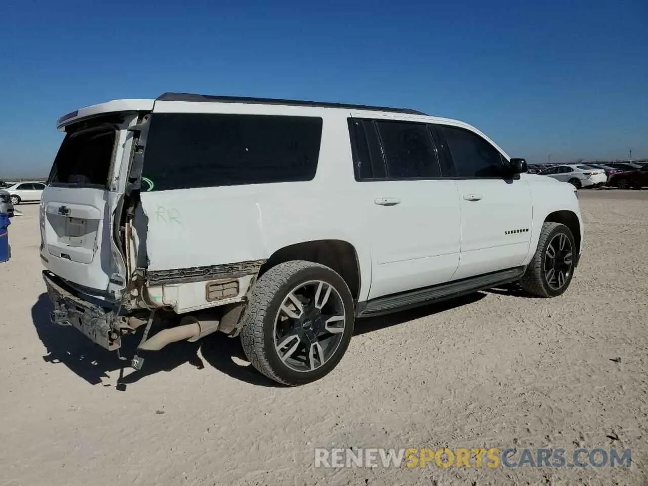 3 fotografías del automóvil dañado 1GNSKJKJ1KR166497 CHEVROLET SUBURBAN 2019