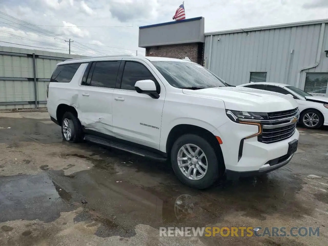 4 fotografías del automóvil dañado 1GNSCCKD2MR201909 CHEVROLET SUBURBAN 2021