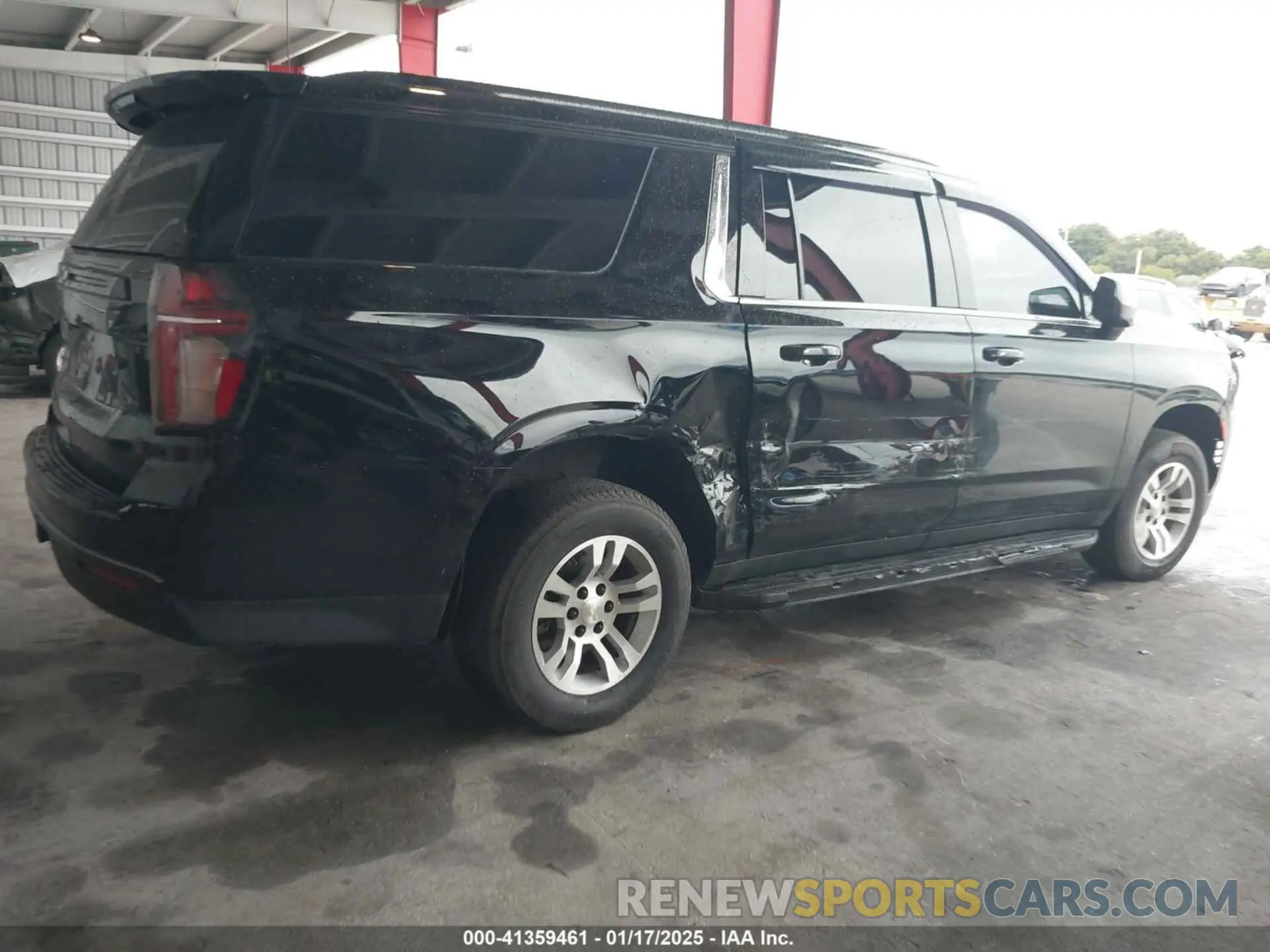 6 fotografías del automóvil dañado 1GNSCEKD8MR414536 CHEVROLET SUBURBAN 2021