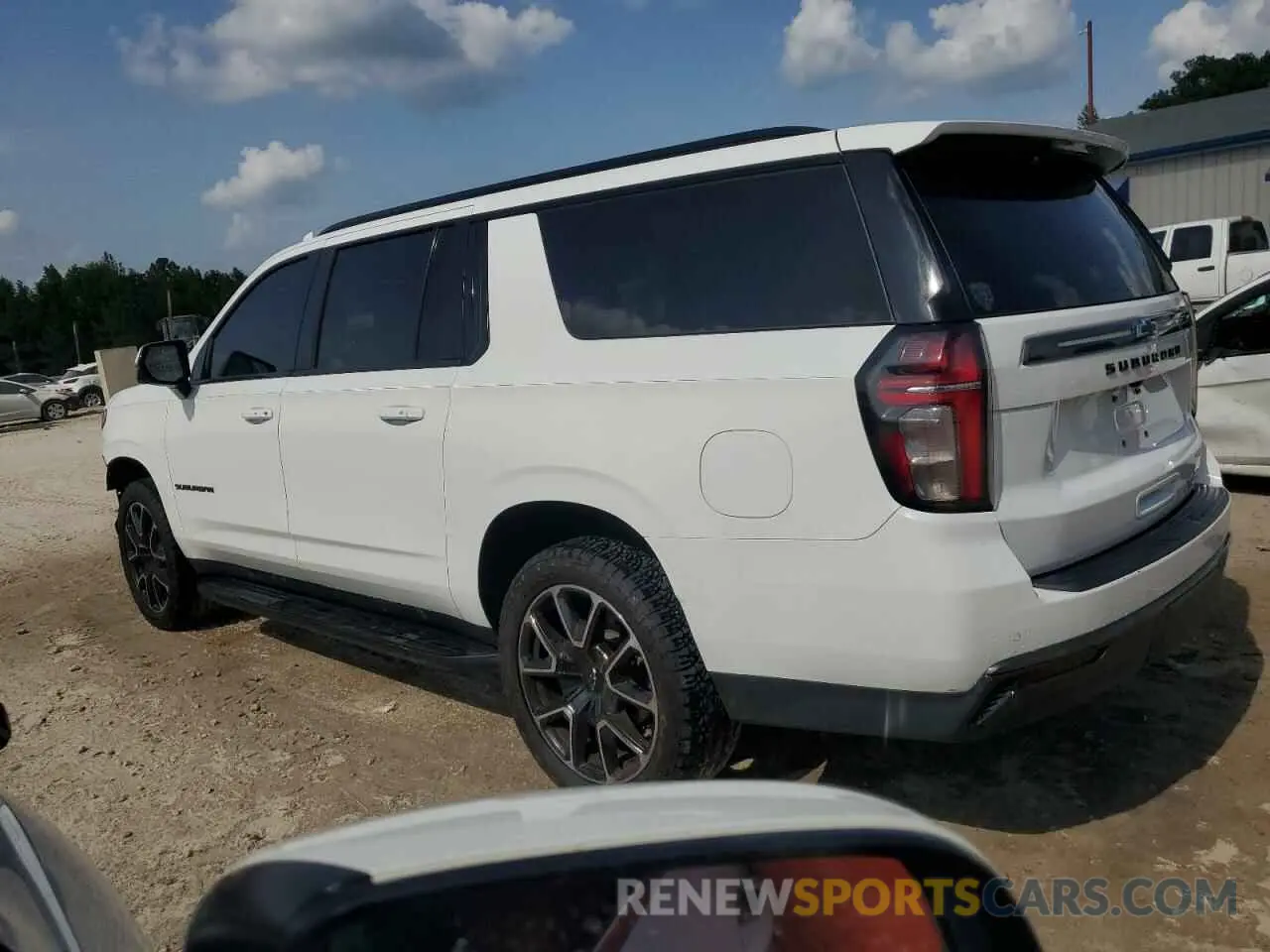 2 fotografías del automóvil dañado 1GNSCEKDXMR353609 CHEVROLET SUBURBAN 2021