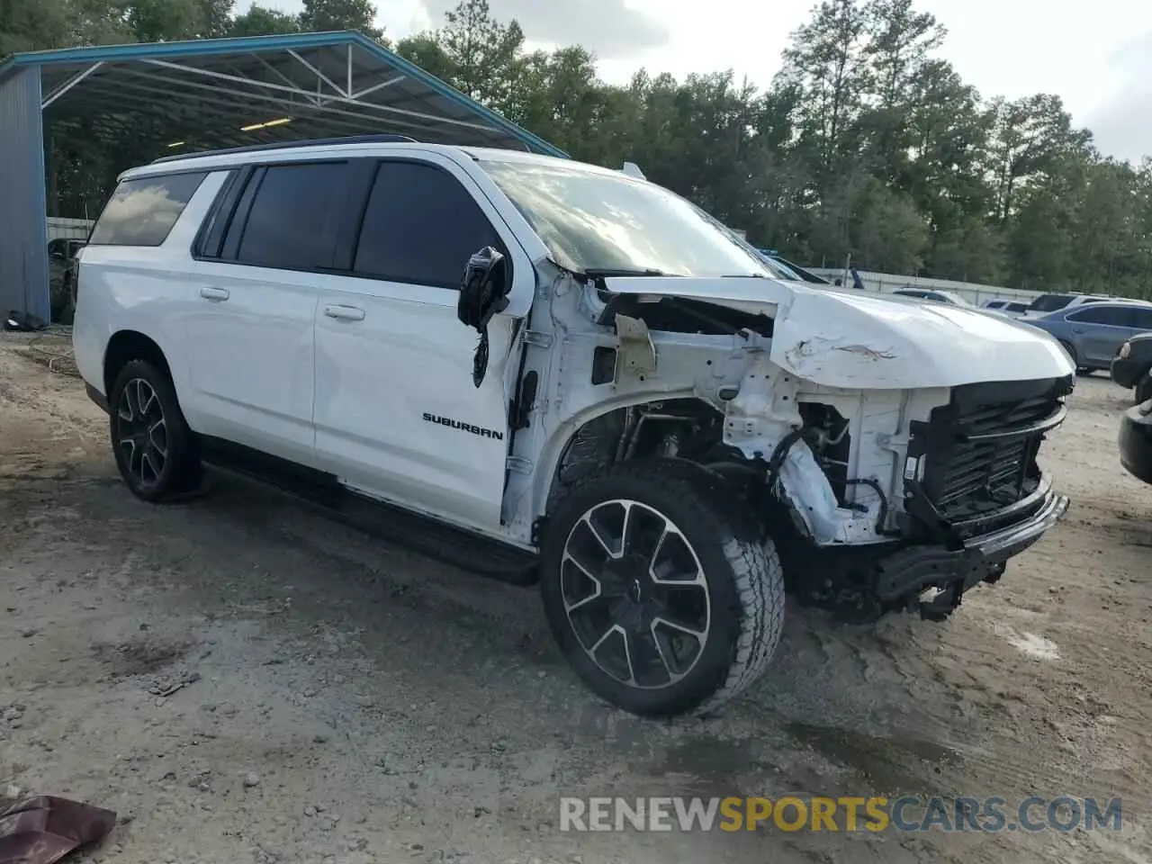 4 fotografías del automóvil dañado 1GNSCEKDXMR353609 CHEVROLET SUBURBAN 2021