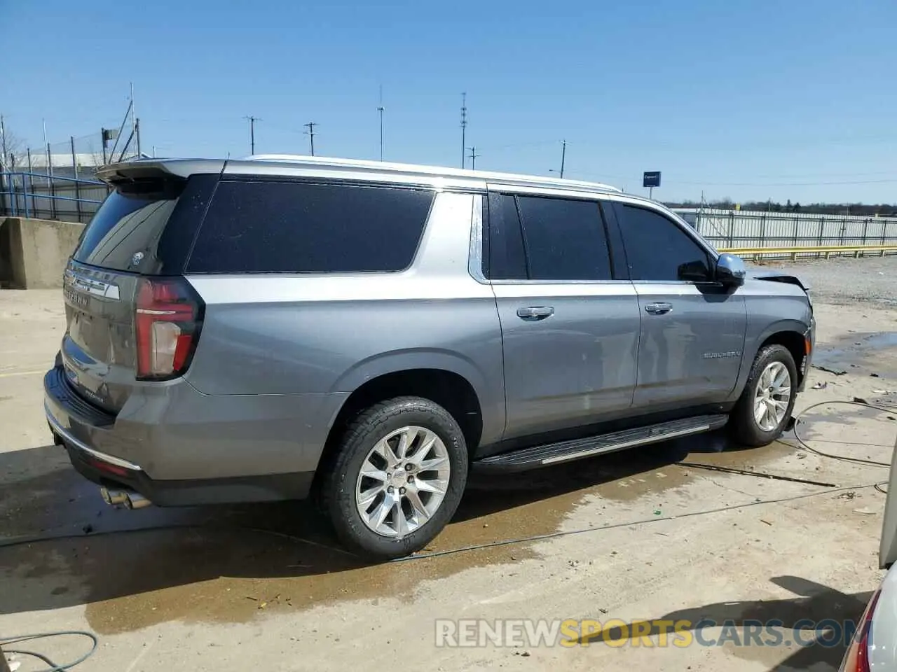 3 fotografías del automóvil dañado 1GNSCFKD6MR312402 CHEVROLET SUBURBAN 2021