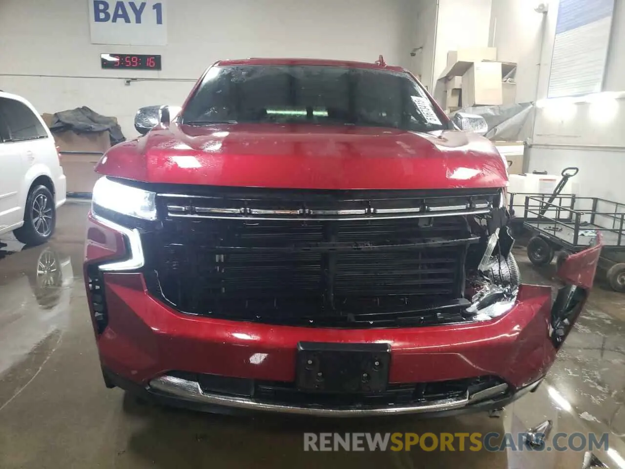 5 fotografías del automóvil dañado 1GNSKFKD2MR288263 CHEVROLET SUBURBAN 2021
