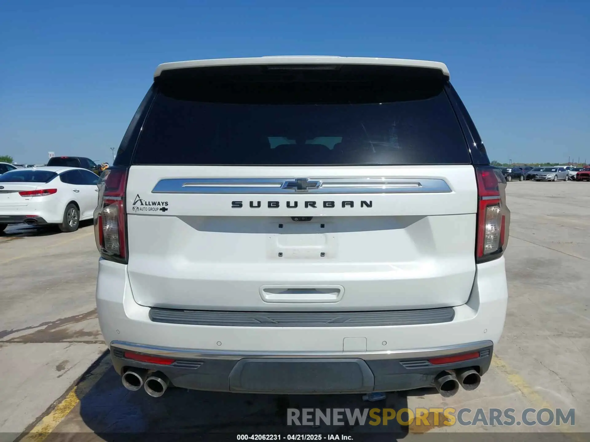 16 fotografías del automóvil dañado 1GNSKGKLXMR293496 CHEVROLET SUBURBAN 2021