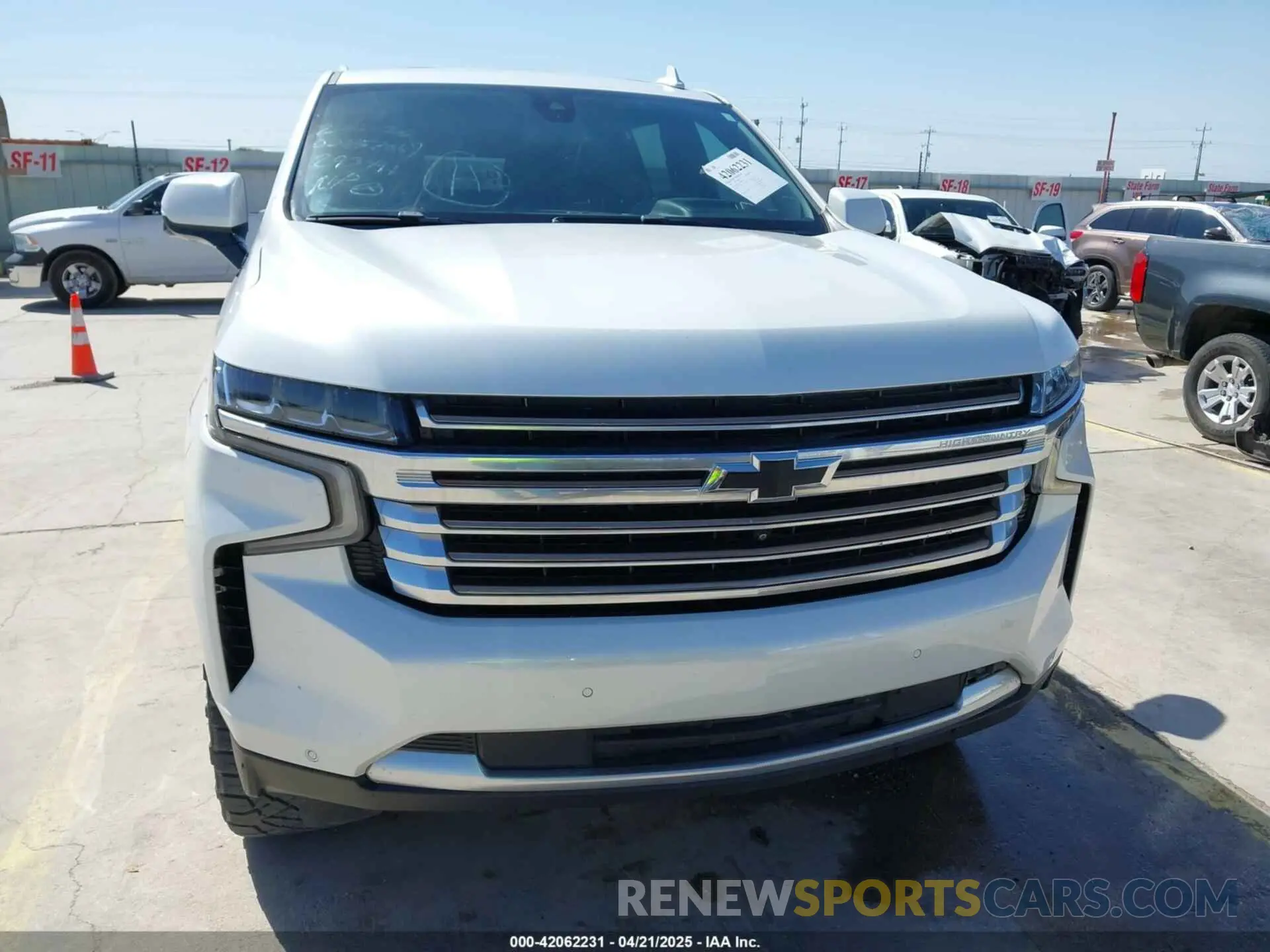 6 fotografías del automóvil dañado 1GNSKGKLXMR293496 CHEVROLET SUBURBAN 2021