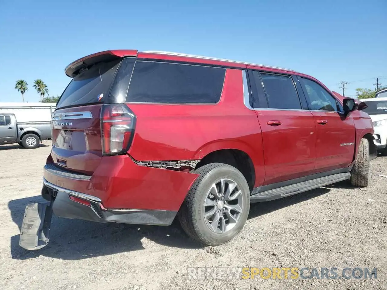 3 fotografías del automóvil dañado 1GNSCBKD0NR265992 CHEVROLET SUBURBAN 2022