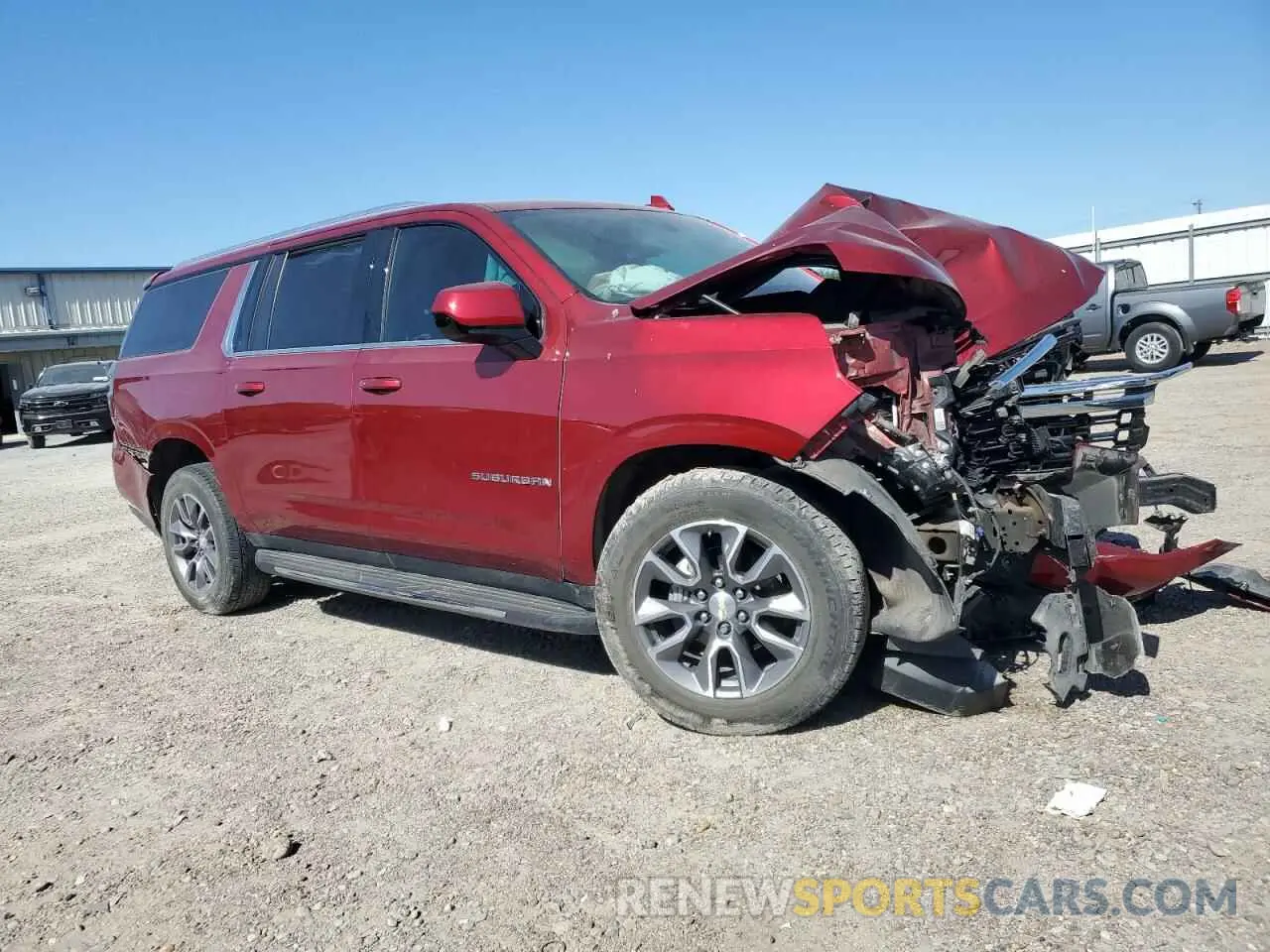 4 fotografías del automóvil dañado 1GNSCBKD0NR265992 CHEVROLET SUBURBAN 2022