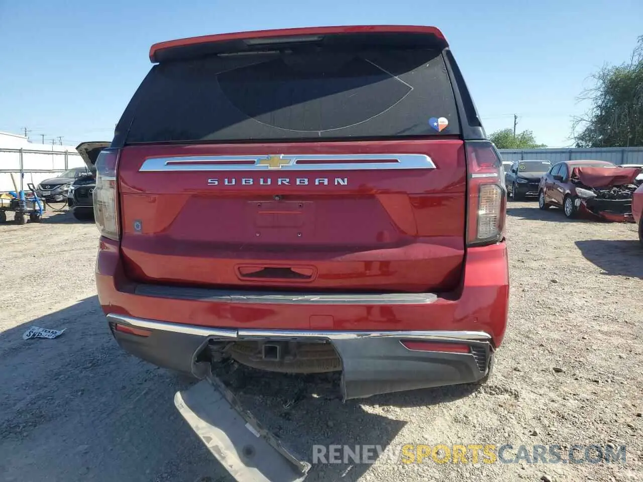 6 fotografías del automóvil dañado 1GNSCBKD0NR265992 CHEVROLET SUBURBAN 2022