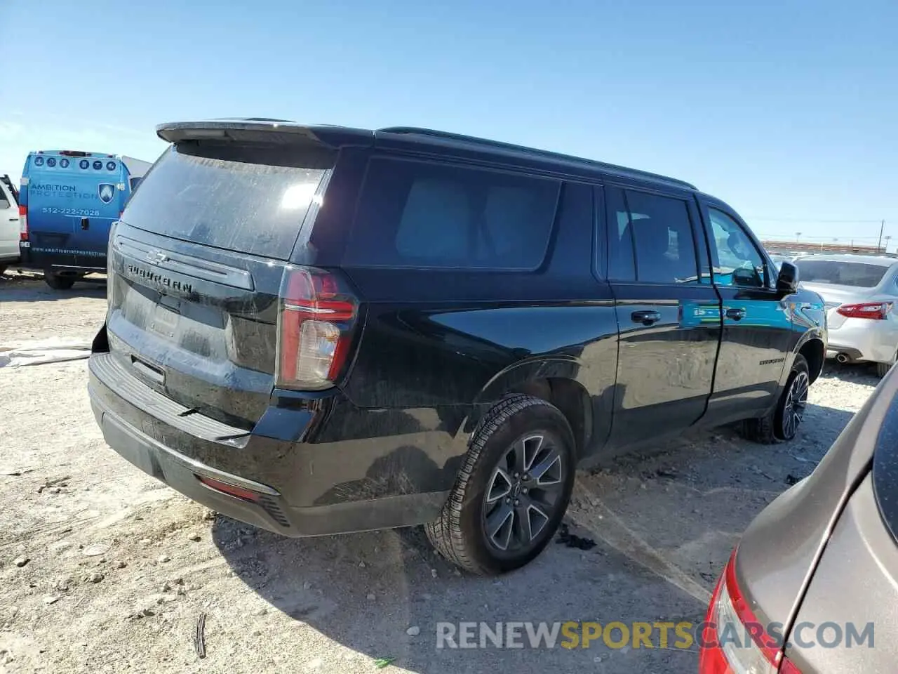 3 fotografías del automóvil dañado 1GNSKDKD7NR251053 CHEVROLET SUBURBAN 2022