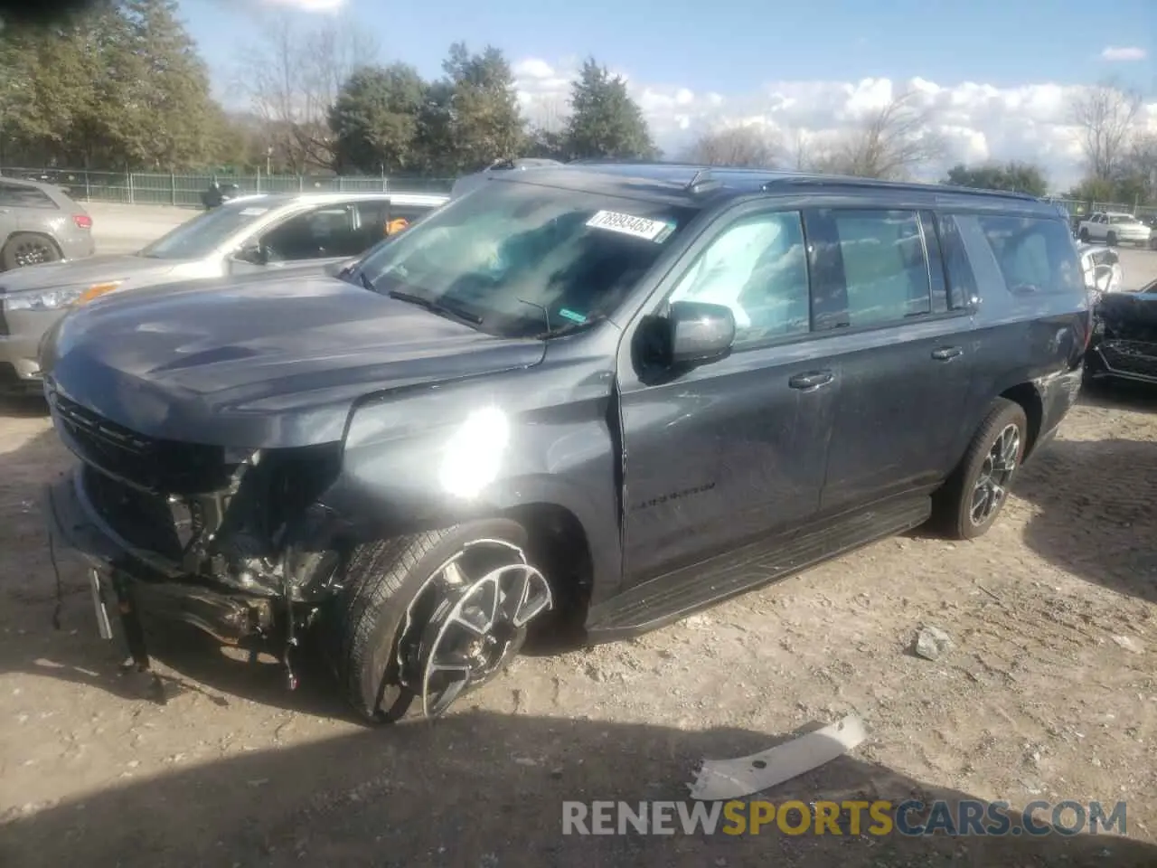 1 fotografías del automóvil dañado 1GNSKEKD4NR303096 CHEVROLET SUBURBAN 2022
