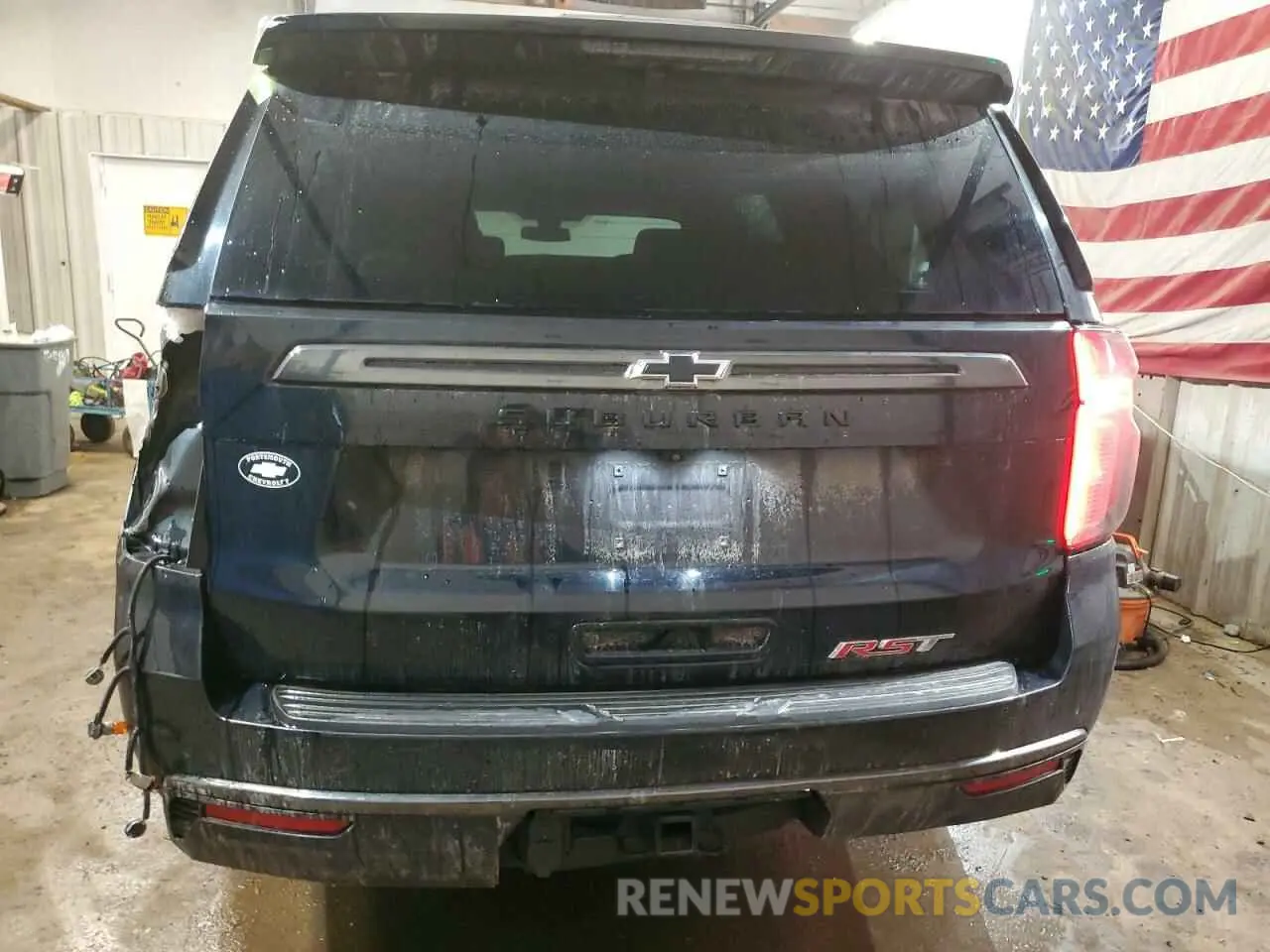 6 fotografías del automóvil dañado 1GNSKEKD8NR299232 CHEVROLET SUBURBAN 2022