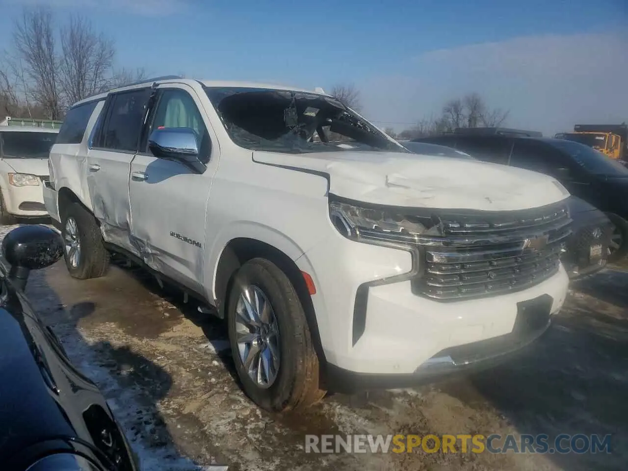 4 fotografías del automóvil dañado 1GNSKFKD5NR190281 CHEVROLET SUBURBAN 2022