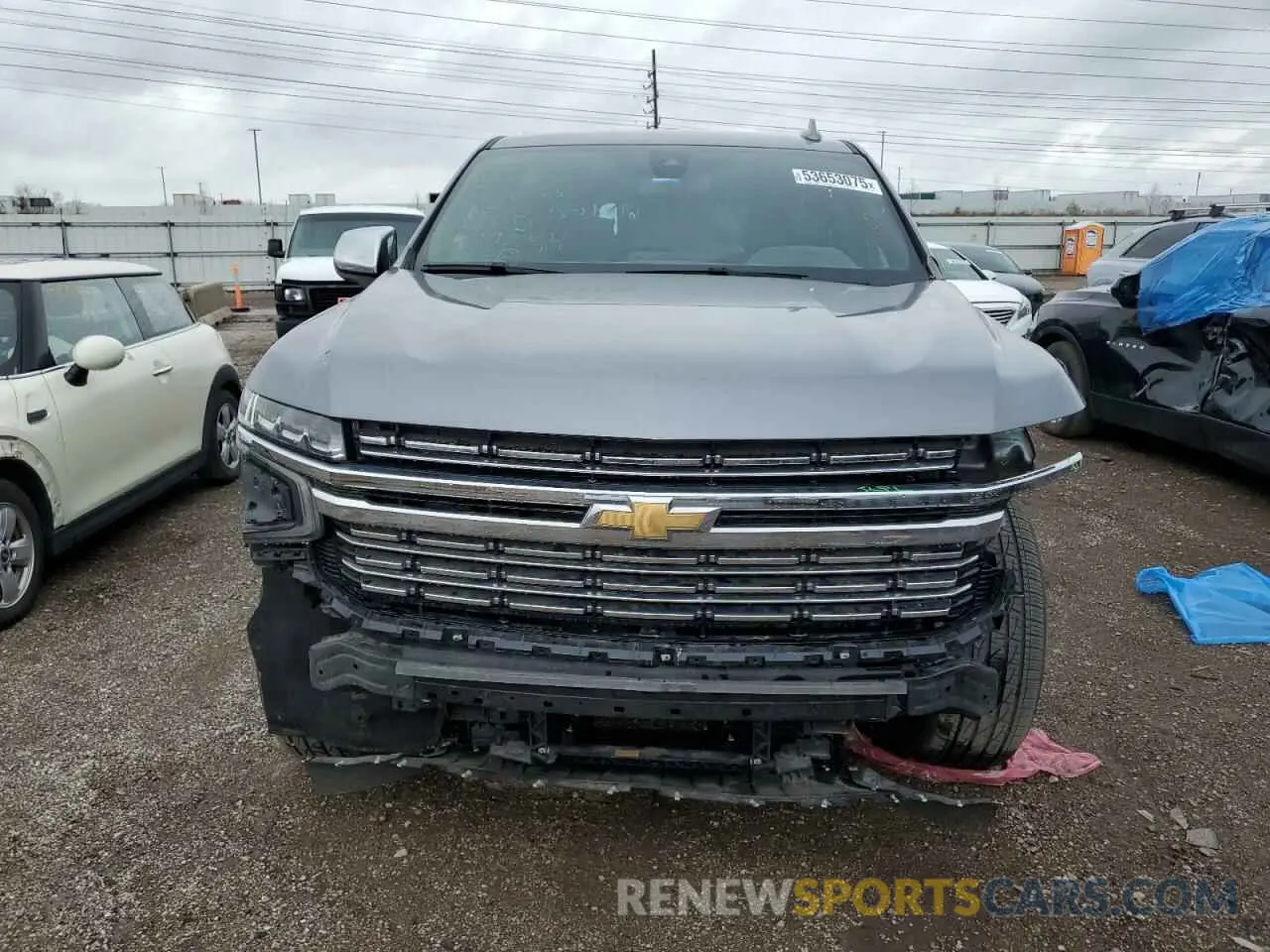 5 fotografías del automóvil dañado 1GNSKFKD9NR209544 CHEVROLET SUBURBAN 2022