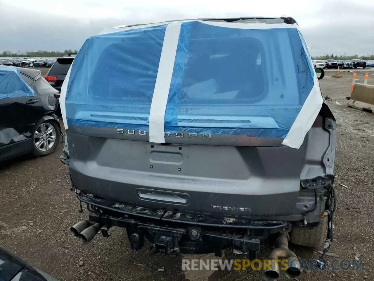 6 fotografías del automóvil dañado 1GNSKFKD9NR209544 CHEVROLET SUBURBAN 2022
