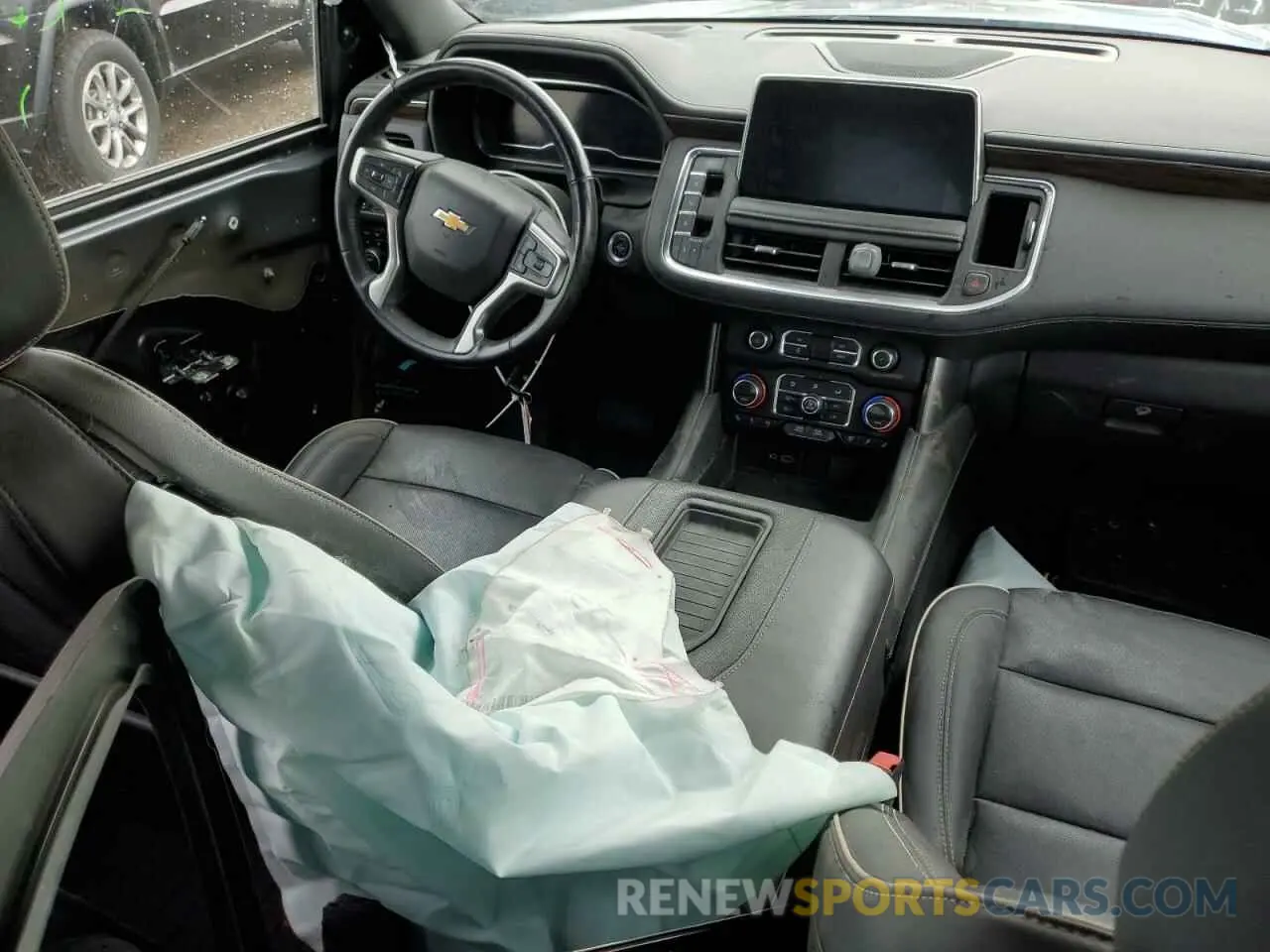 8 fotografías del automóvil dañado 1GNSKFKD9NR209544 CHEVROLET SUBURBAN 2022