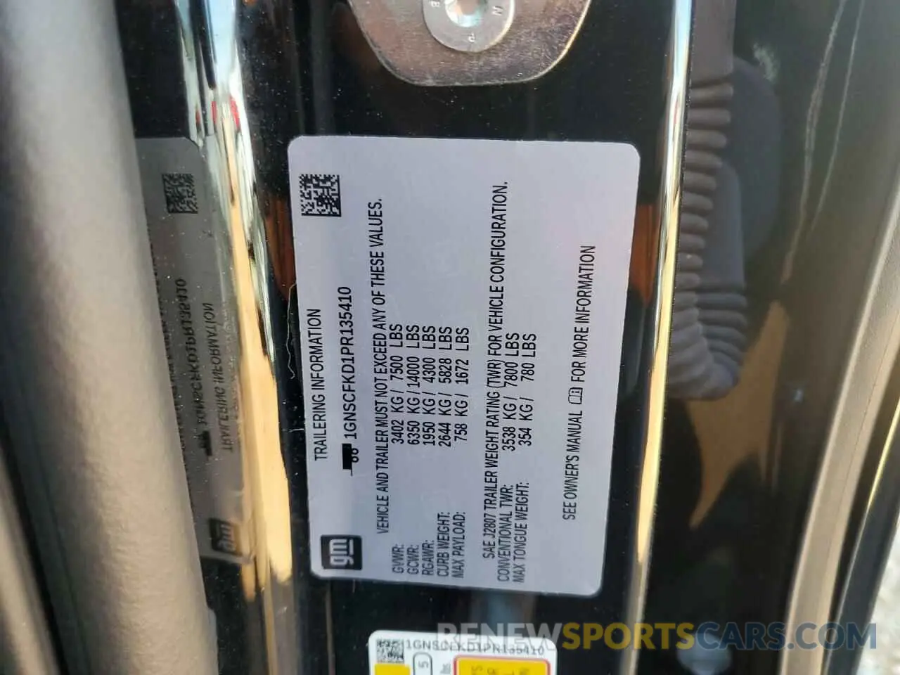 16 fotografías del automóvil dañado 1GNSCFKD1PR135410 CHEVROLET SUBURBAN 2023