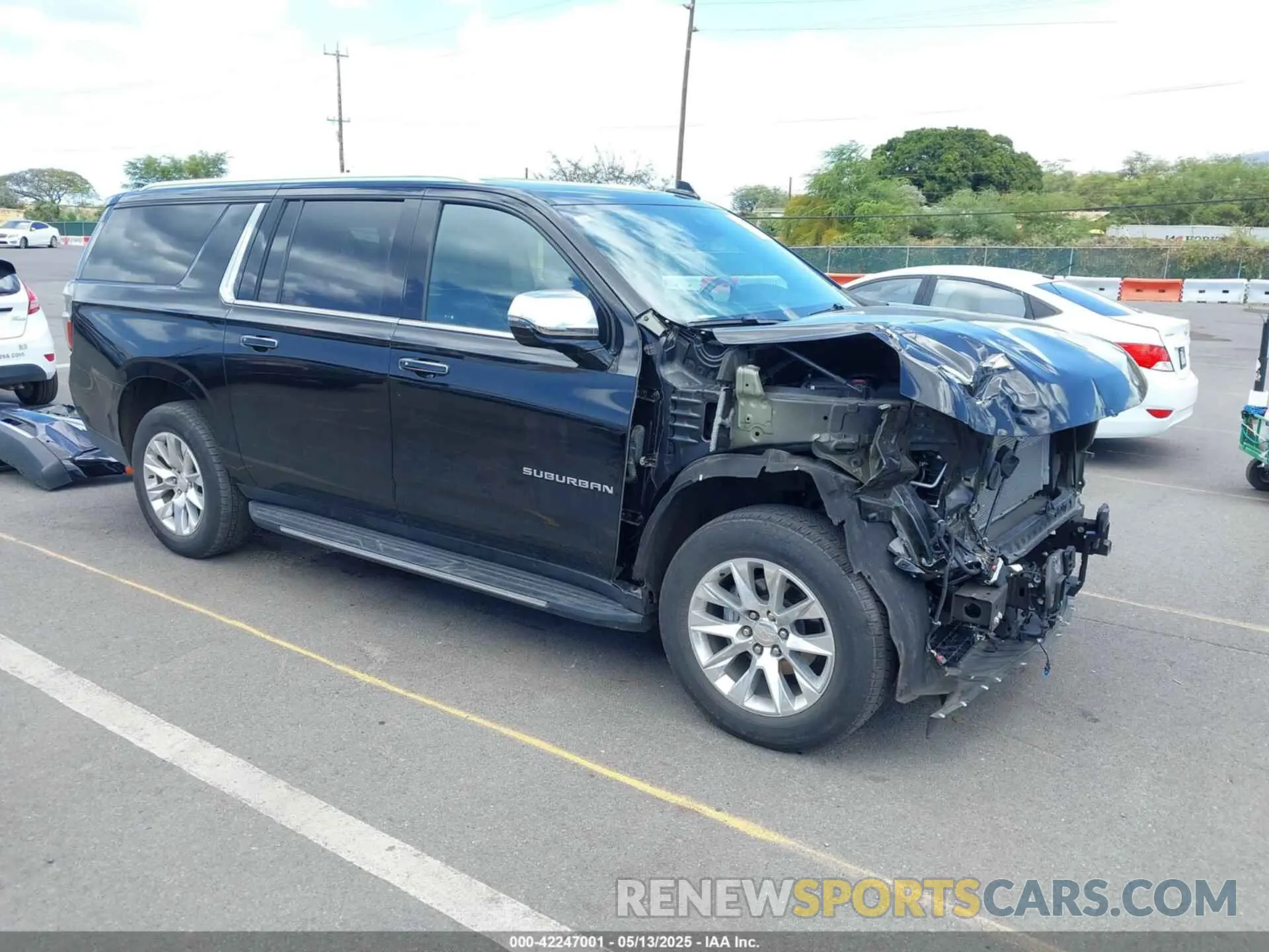 1 fotografías del automóvil dañado 1GNSCFKD1PR410564 CHEVROLET SUBURBAN 2023