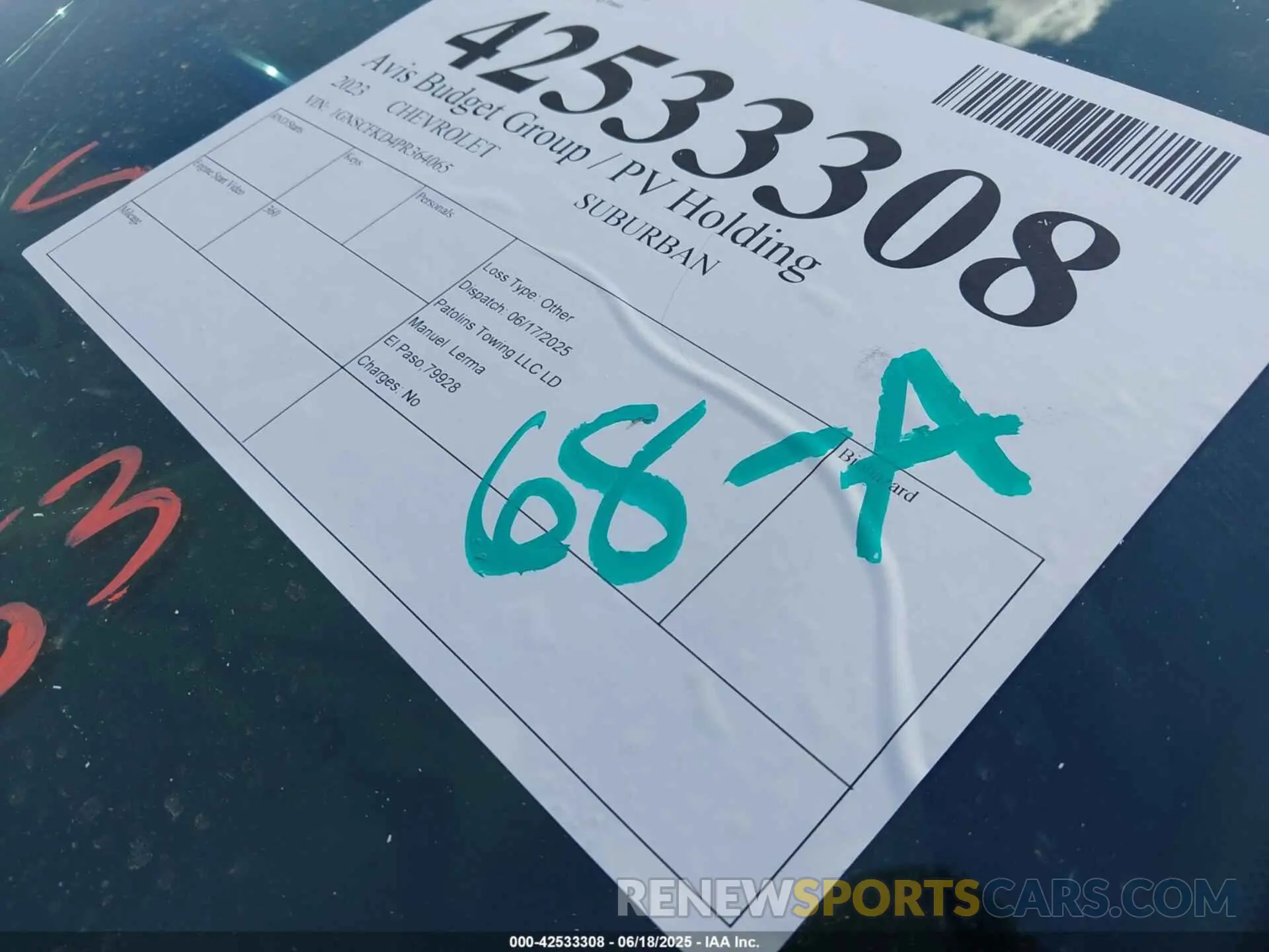 9 fotografías del automóvil dañado 1GNSCFKD4PR364065 CHEVROLET SUBURBAN 2023