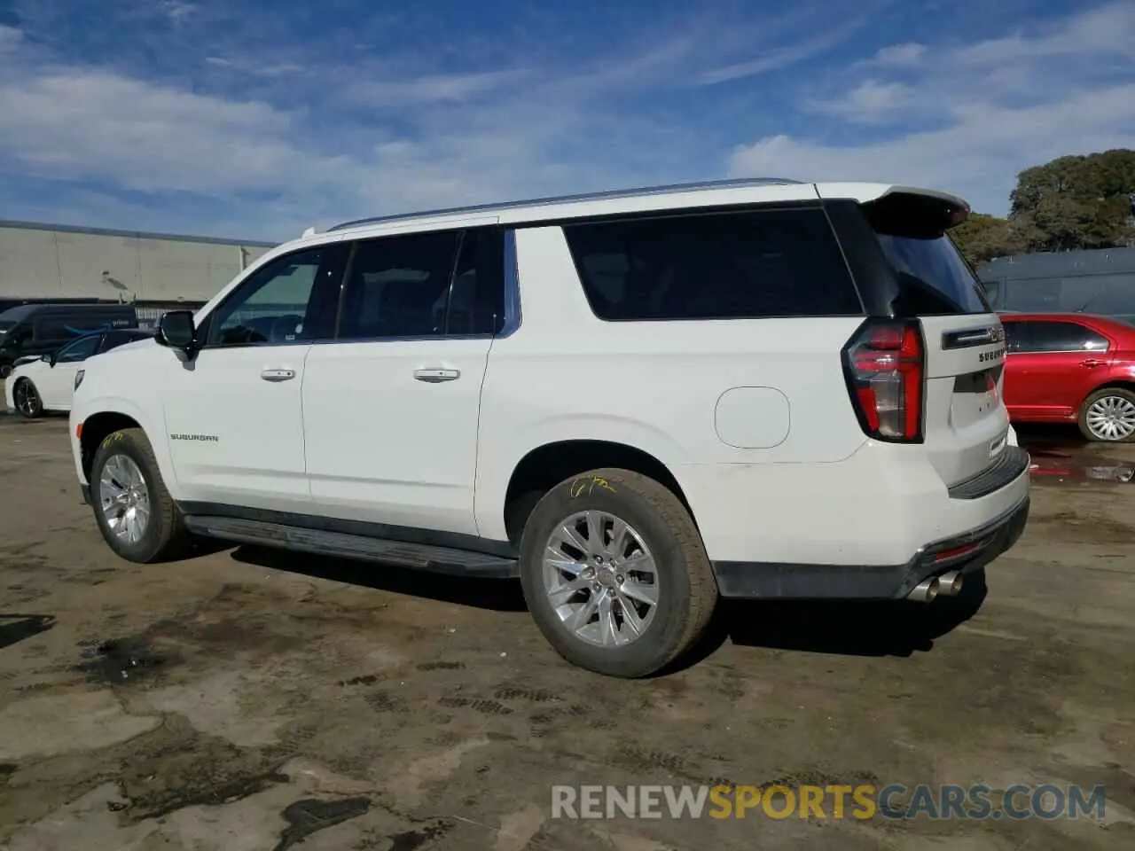 2 fotografías del automóvil dañado 1GNSKFKD5PR539443 CHEVROLET SUBURBAN 2023