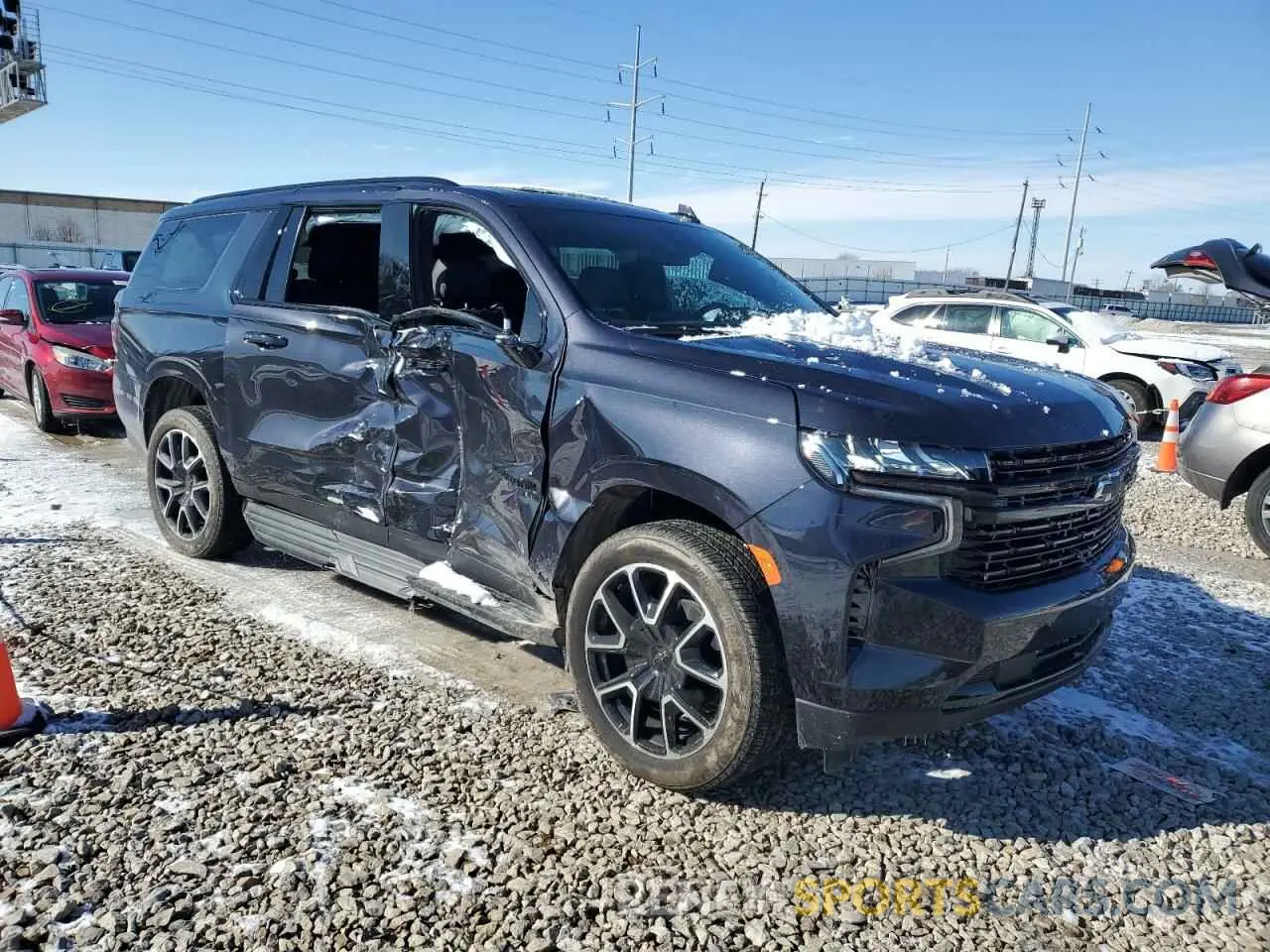 4 fotografías del automóvil dañado 1GNSKEKD5RR404251 CHEVROLET SUBURBAN 2024