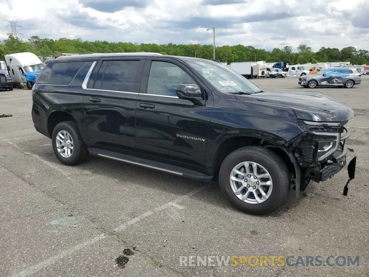 4 fotografías del automóvil dañado 1GNS6CRD6SR177897 CHEVROLET SUBURBAN 2025