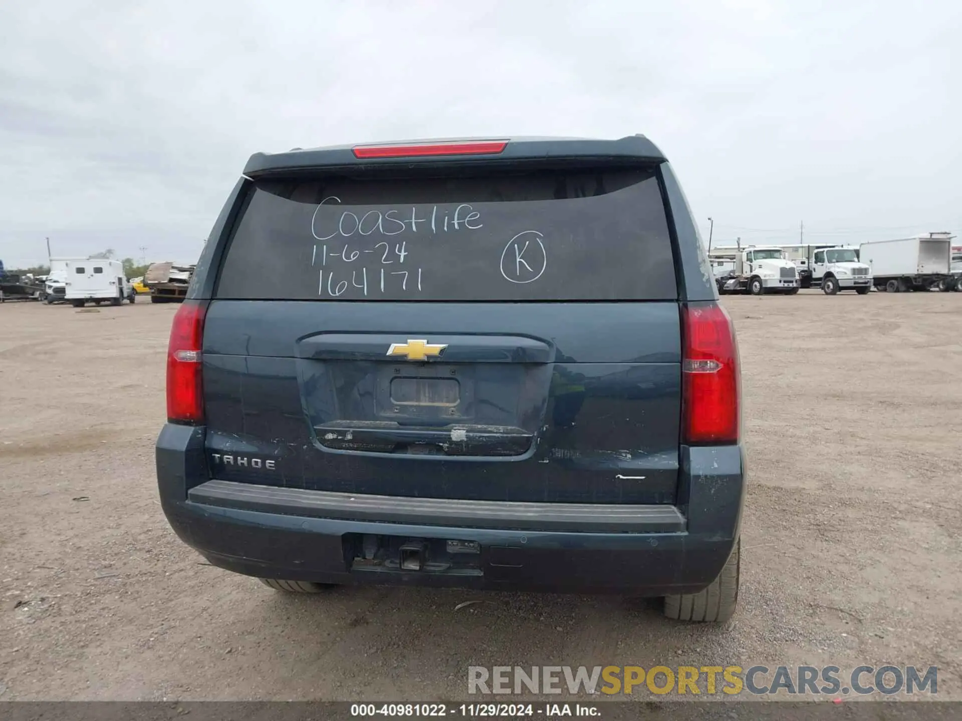 16 fotografías del automóvil dañado 1GNSCAKC7KR164171 CHEVROLET TAHOE 2019