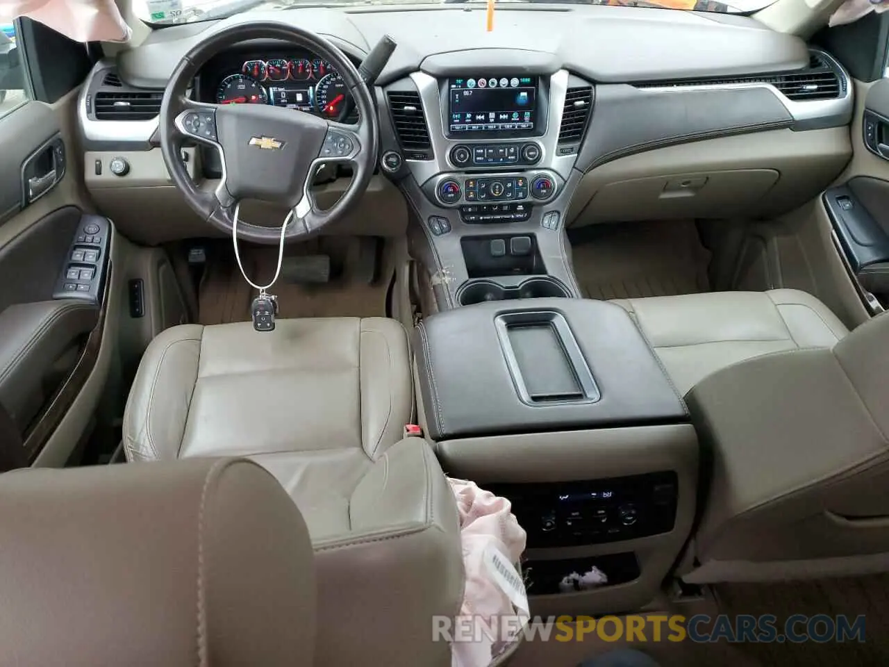 8 fotografías del automóvil dañado 1GNSCBKC1KR168030 CHEVROLET TAHOE 2019