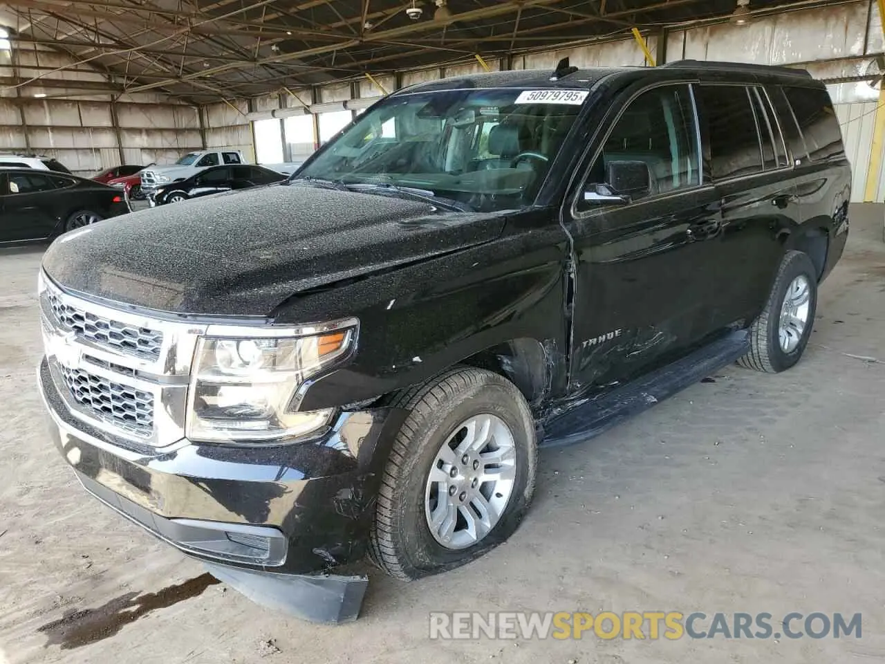 1 fotografías del automóvil dañado 1GNSKBKCXKR336038 CHEVROLET TAHOE 2019