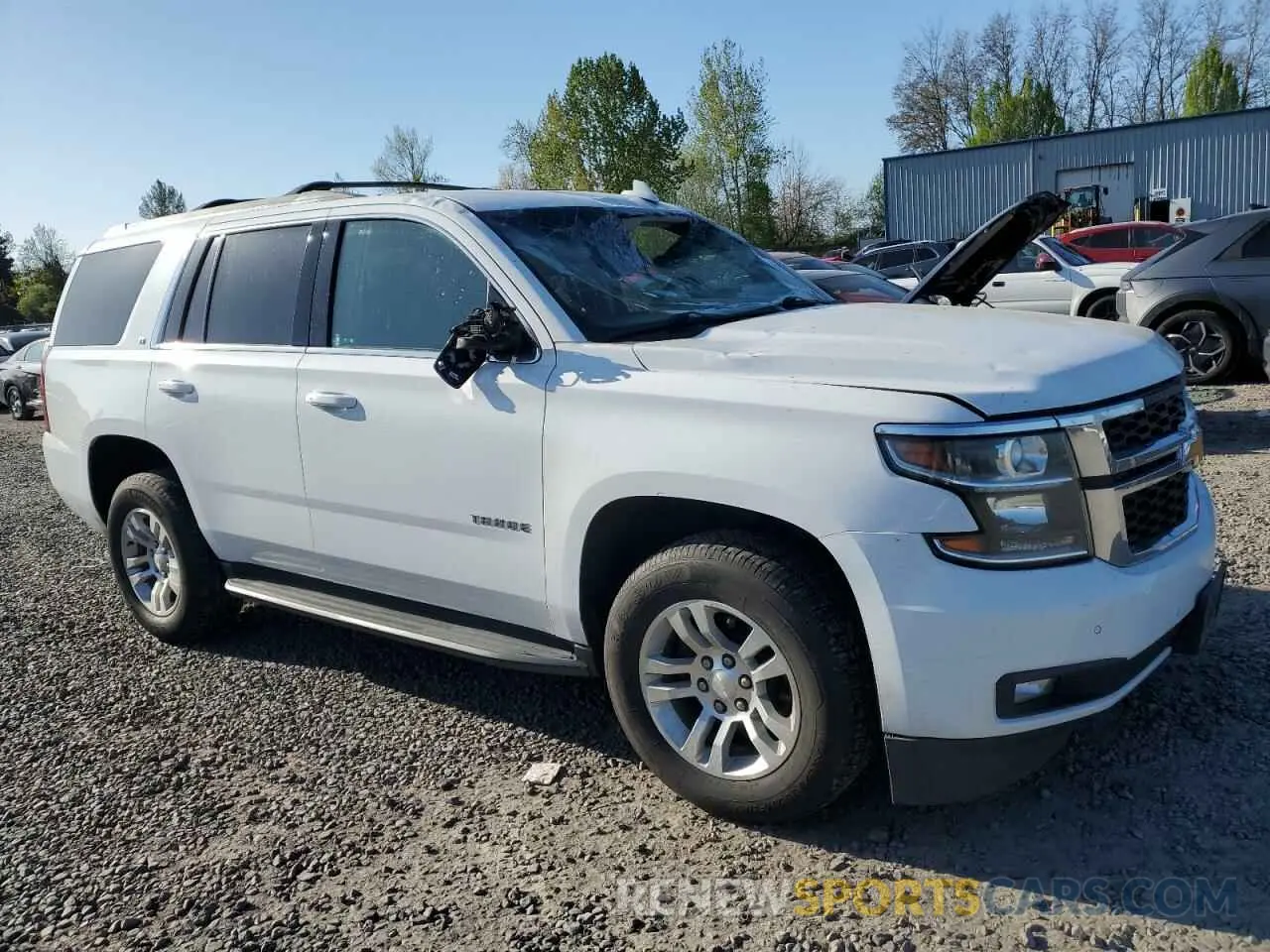 4 fotografías del automóvil dañado 1GNSKBKC5LR243378 CHEVROLET TAHOE 2020