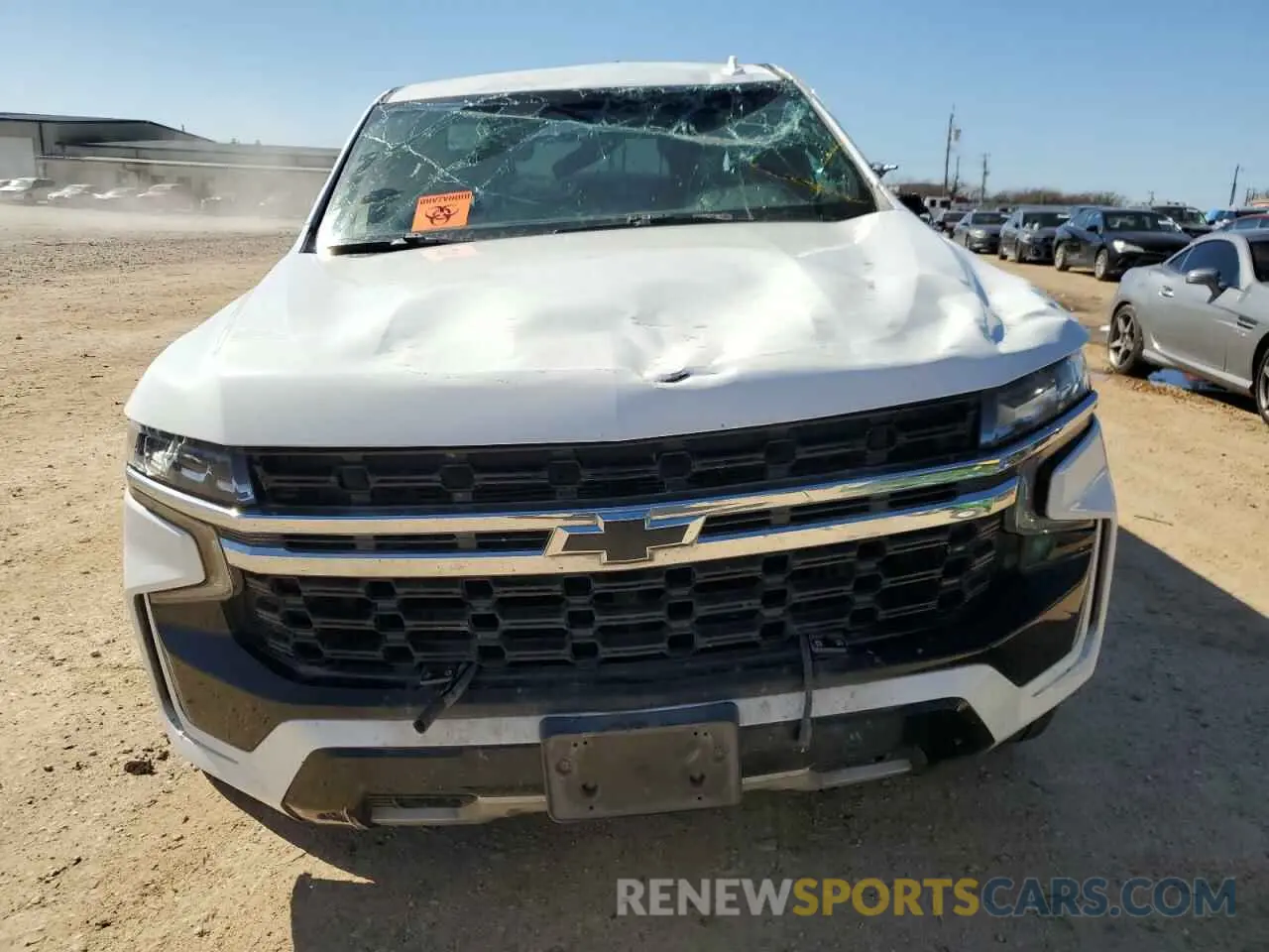 5 fotografías del automóvil dañado 1GBSCLED0MR297435 CHEVROLET TAHOE 2021