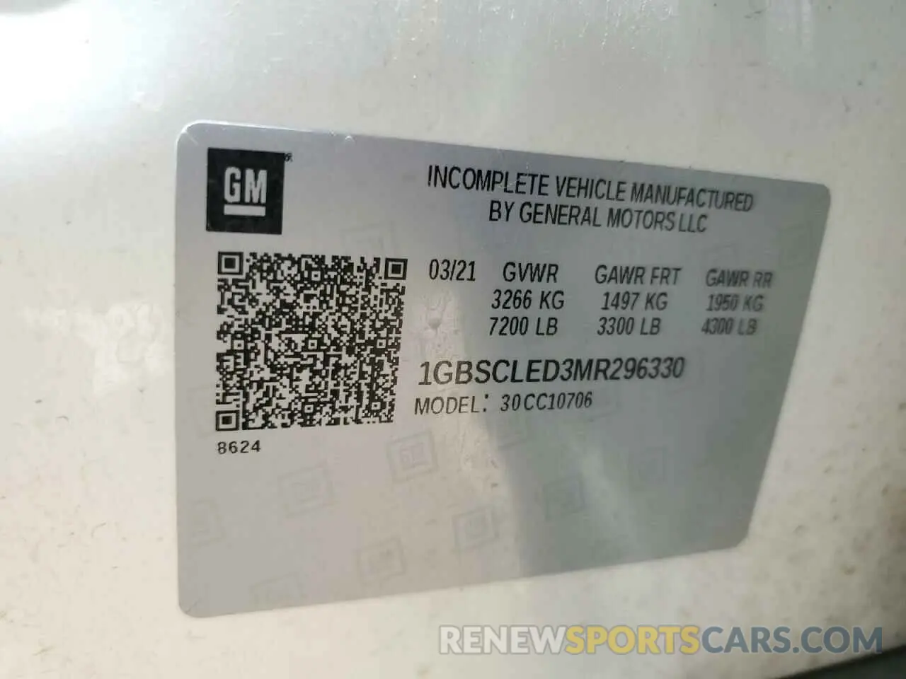 13 fotografías del automóvil dañado 1GBSCLED3MR296330 CHEVROLET TAHOE 2021