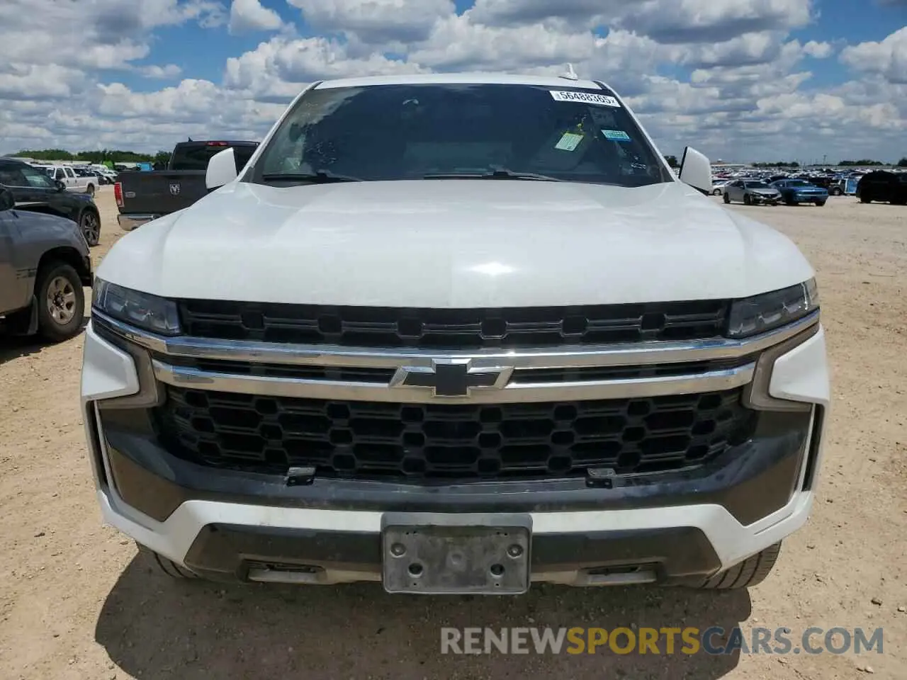 5 fotografías del automóvil dañado 1GBSCLED3MR296330 CHEVROLET TAHOE 2021