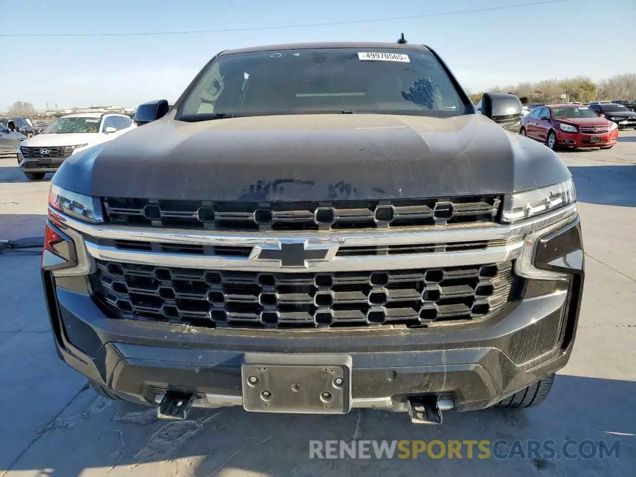 5 fotografías del automóvil dañado 1GNSCLED6MR286927 CHEVROLET TAHOE 2021