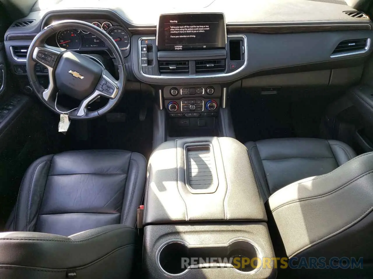 8 fotografías del automóvil dañado 1GNSCNKD0MR222527 CHEVROLET TAHOE 2021
