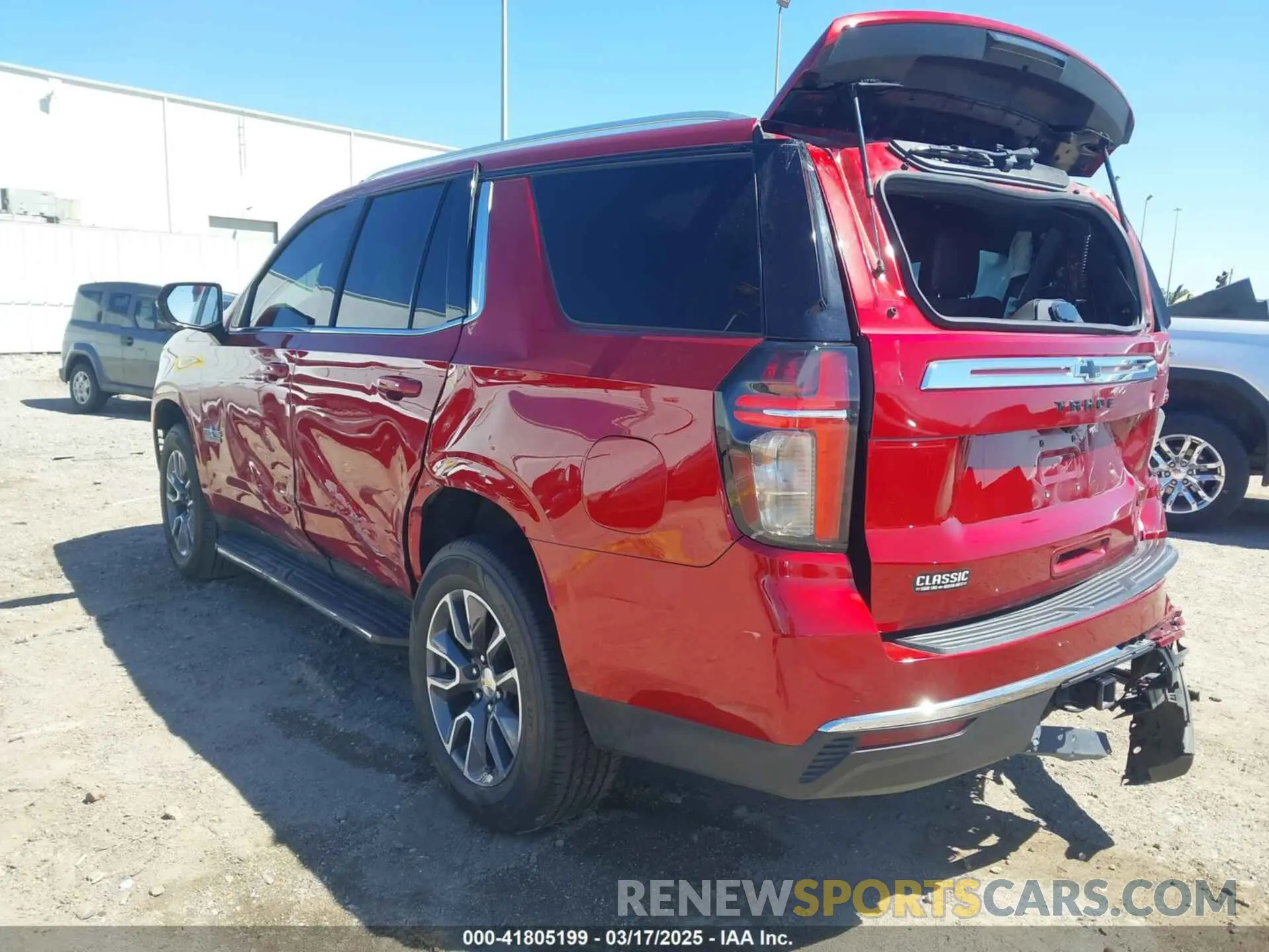 3 fotografías del automóvil dañado 1GNSCNKD1MR316397 CHEVROLET TAHOE 2021