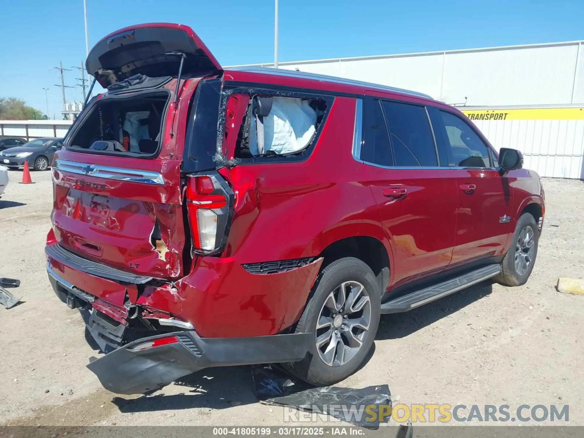 4 fotografías del automóvil dañado 1GNSCNKD1MR316397 CHEVROLET TAHOE 2021
