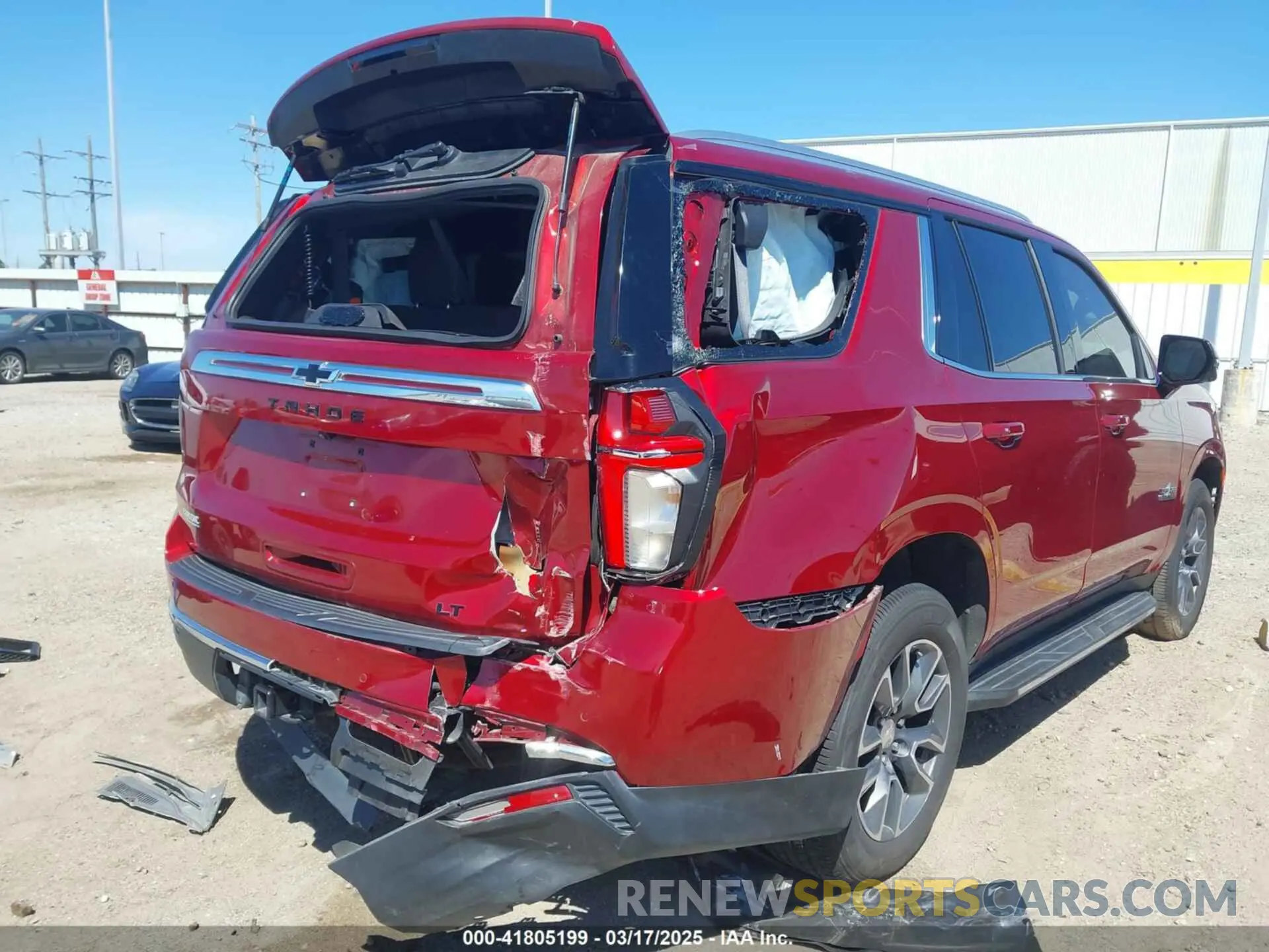 6 fotografías del automóvil dañado 1GNSCNKD1MR316397 CHEVROLET TAHOE 2021