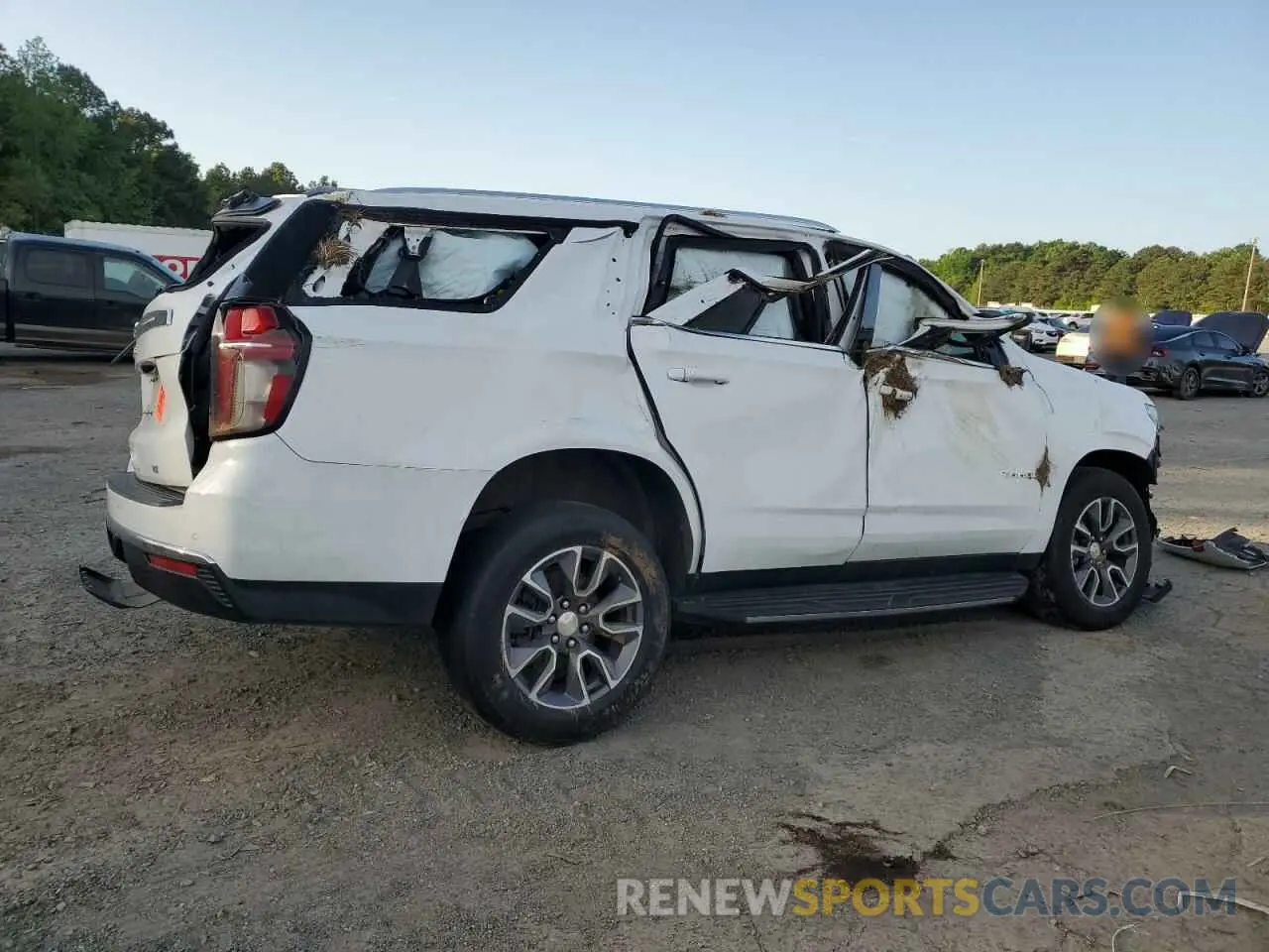 3 fotografías del automóvil dañado 1GNSCNKD1MR363008 CHEVROLET TAHOE 2021