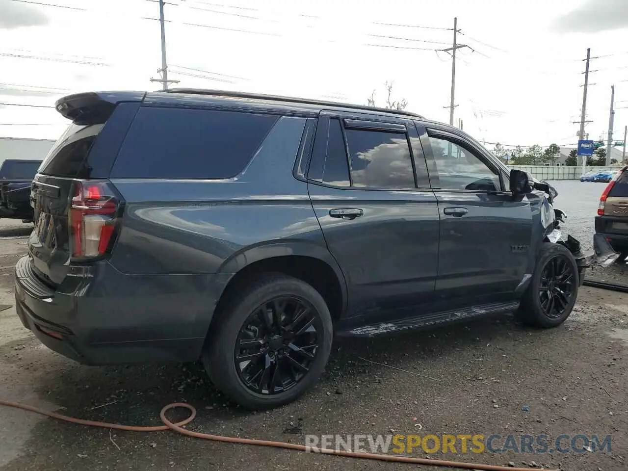 3 fotografías del automóvil dañado 1GNSCNKD5MR110516 CHEVROLET TAHOE 2021