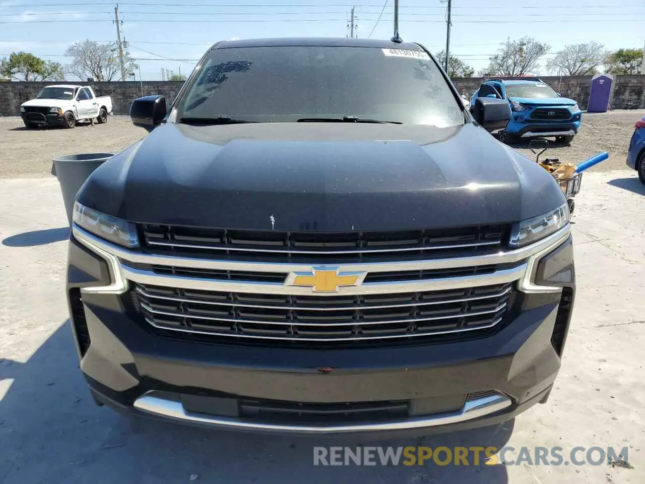 5 fotografías del automóvil dañado 1GNSCNKD8MR120313 CHEVROLET TAHOE 2021