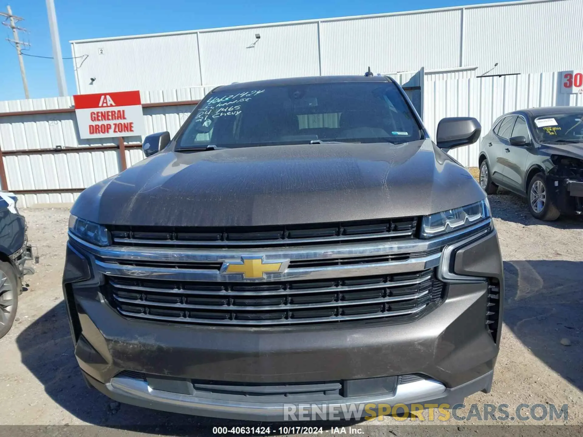 11 fotografías del automóvil dañado 1GNSCNKD9MR266140 CHEVROLET TAHOE 2021