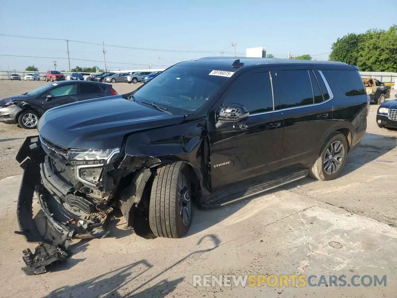 1 fotografías del automóvil dañado 1GNSCNKT0MR307343 CHEVROLET TAHOE 2021