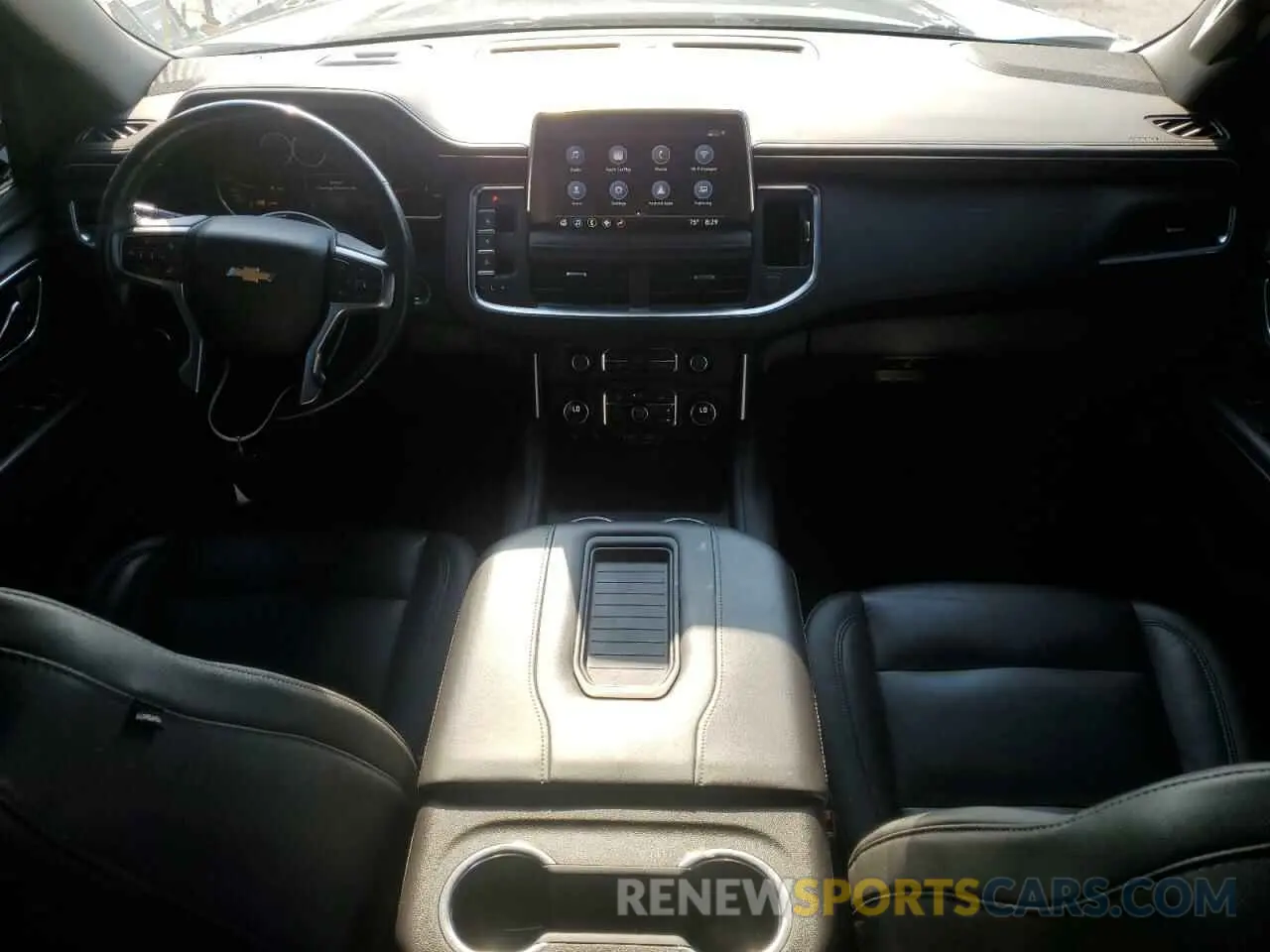 8 fotografías del automóvil dañado 1GNSCNKT0MR307343 CHEVROLET TAHOE 2021