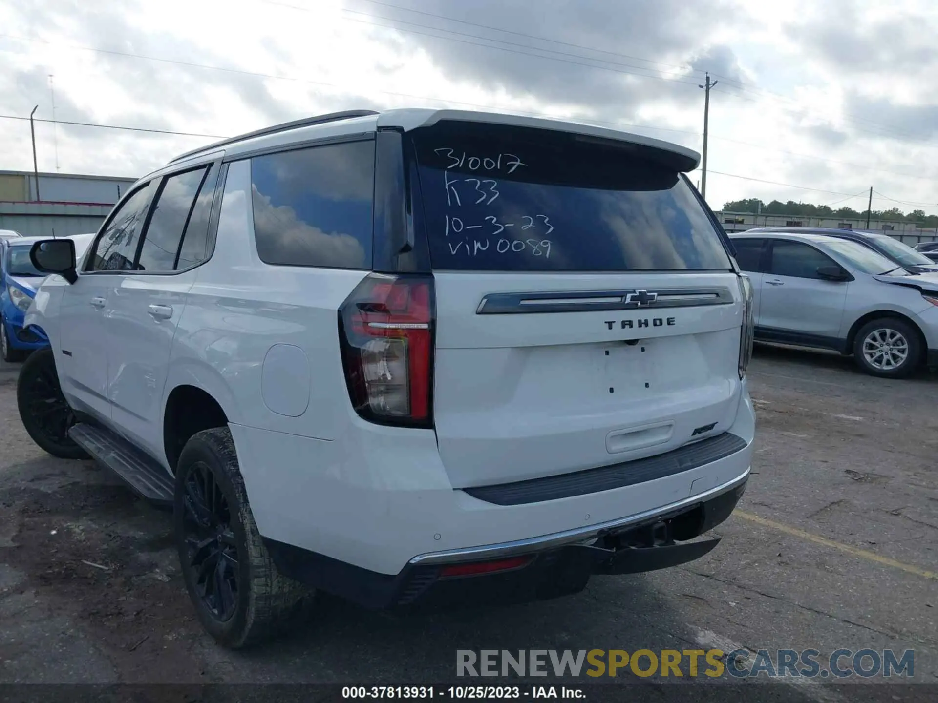 3 fotografías del automóvil dañado 1GNSCRKD9MR390089 CHEVROLET TAHOE 2021