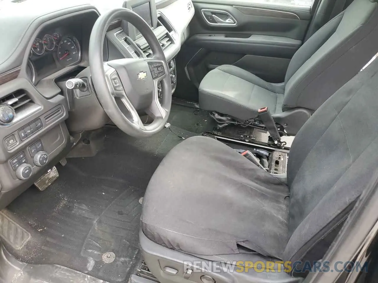 7 fotografías del automóvil dañado 1GNSKLED4MR375172 CHEVROLET TAHOE 2021