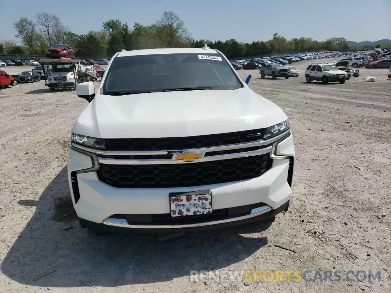 5 fotografías del automóvil dañado 1GNSKMKD0MR315982 CHEVROLET TAHOE 2021