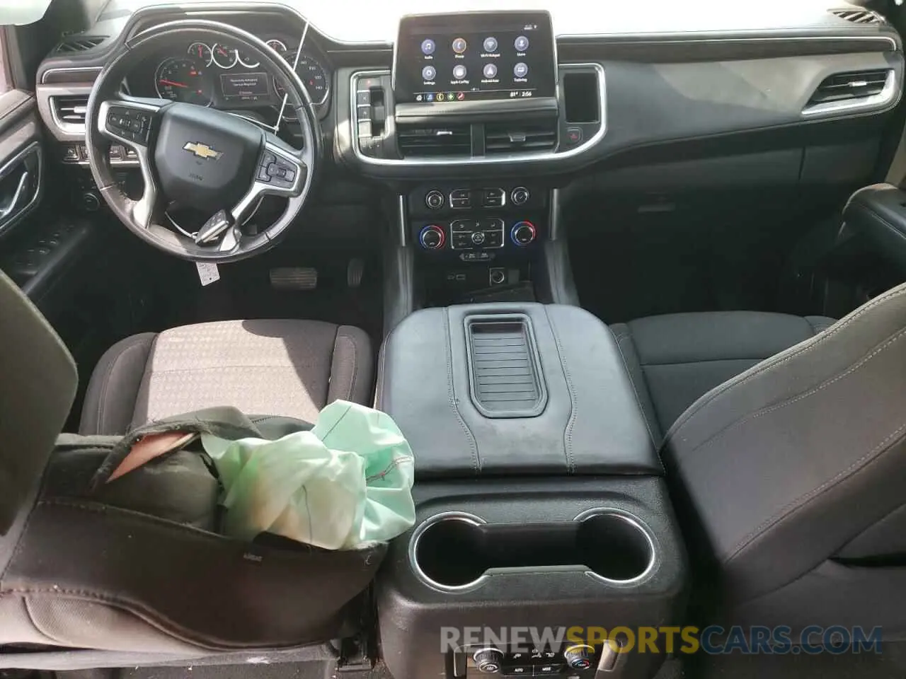 8 fotografías del automóvil dañado 1GNSKMKD0MR315982 CHEVROLET TAHOE 2021