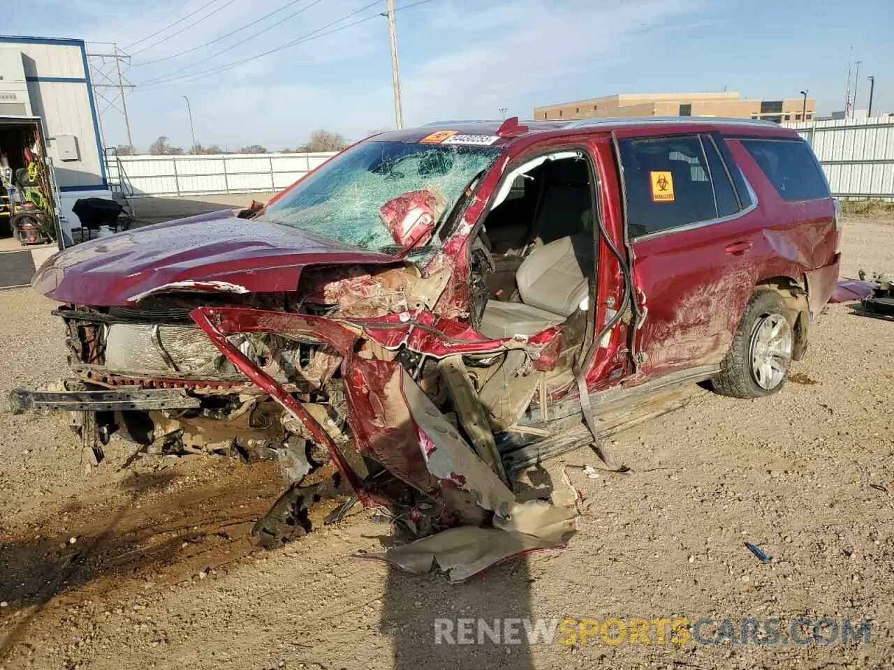 1 fotografías del automóvil dañado 1GNSKNKD1MR160347 CHEVROLET TAHOE 2021